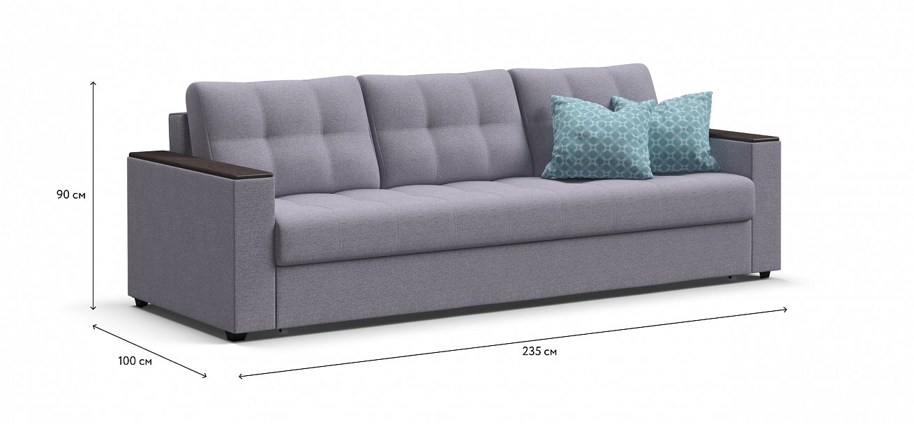 Диван Атланта НПБ 120 Мальмо платина