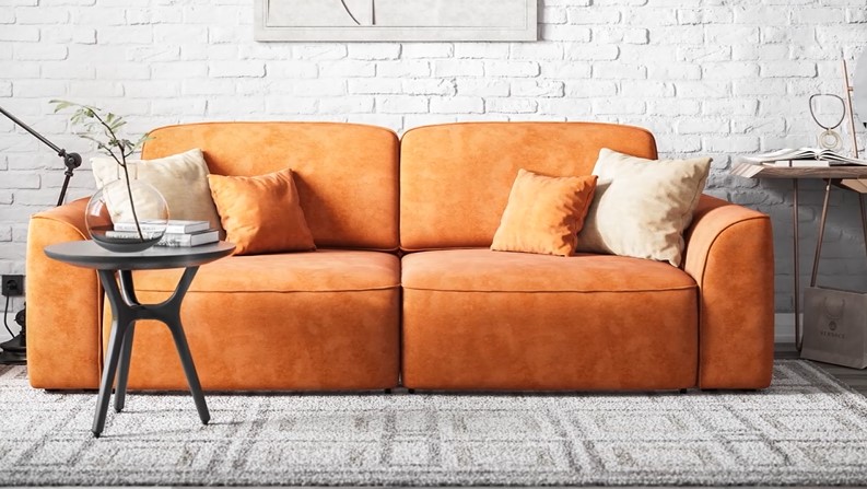 Диван KING SE шенилл IQ кварц