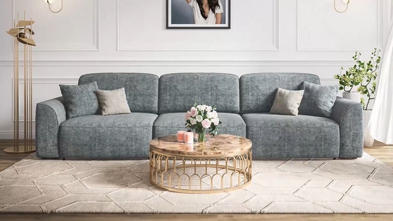 Кинг Макс диван Велюр Роял агат