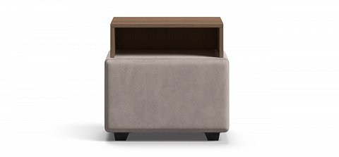 Тумба Босс Велюр Монолит латте, Орех селект