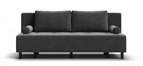 Бостон Мини диван Велюр Монолит серый