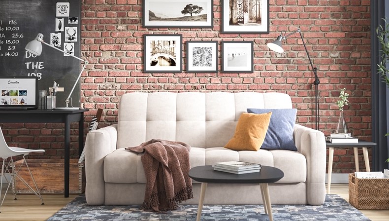 Диван BOSS Sleep 160 велюр Alkantara серый