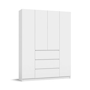 Идея 160 шкаф распашной 4Д+ящики Белый