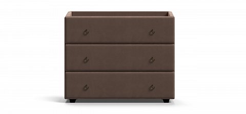 Комод BOSS Classic велюр MONOLIT Мокко, Орех Селект