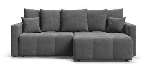 Угловой диван BOSS TREND Шенилл CLOUD графит