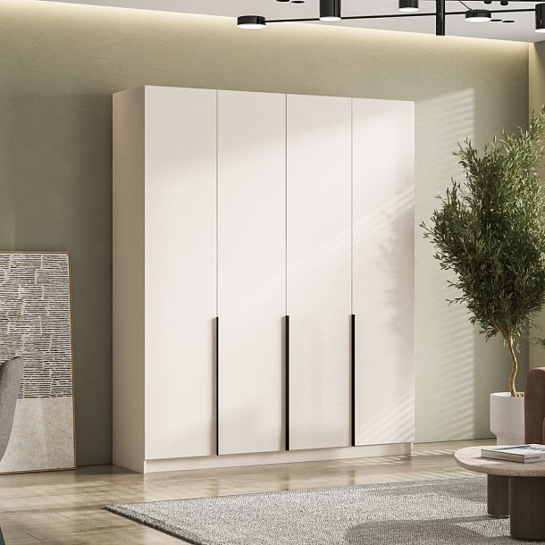 Рим 180 шкаф распашной 4Д Кашемир