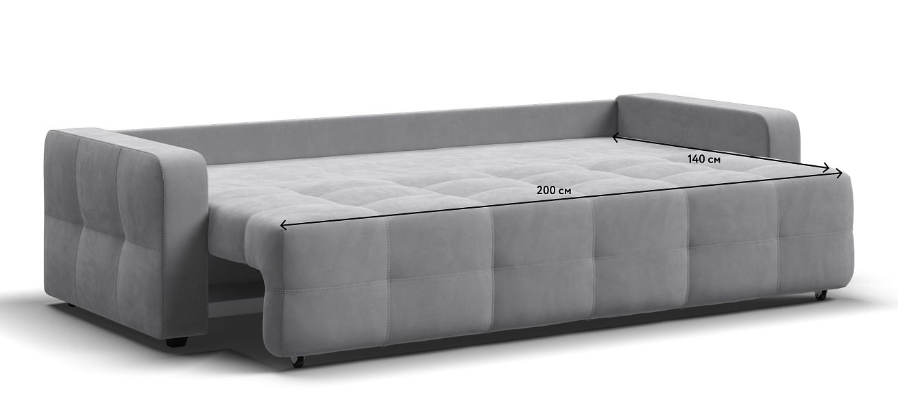 Диван Денди велюр Monolit сталь