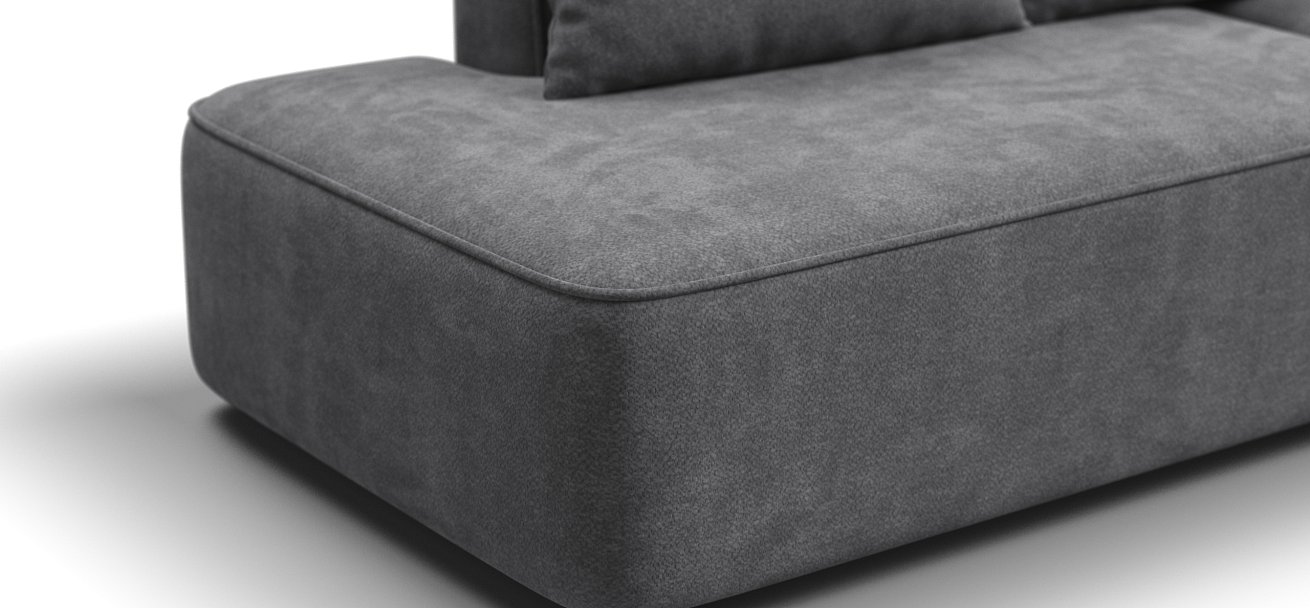 Диван KING TWIN Шенилл CLOUD графит