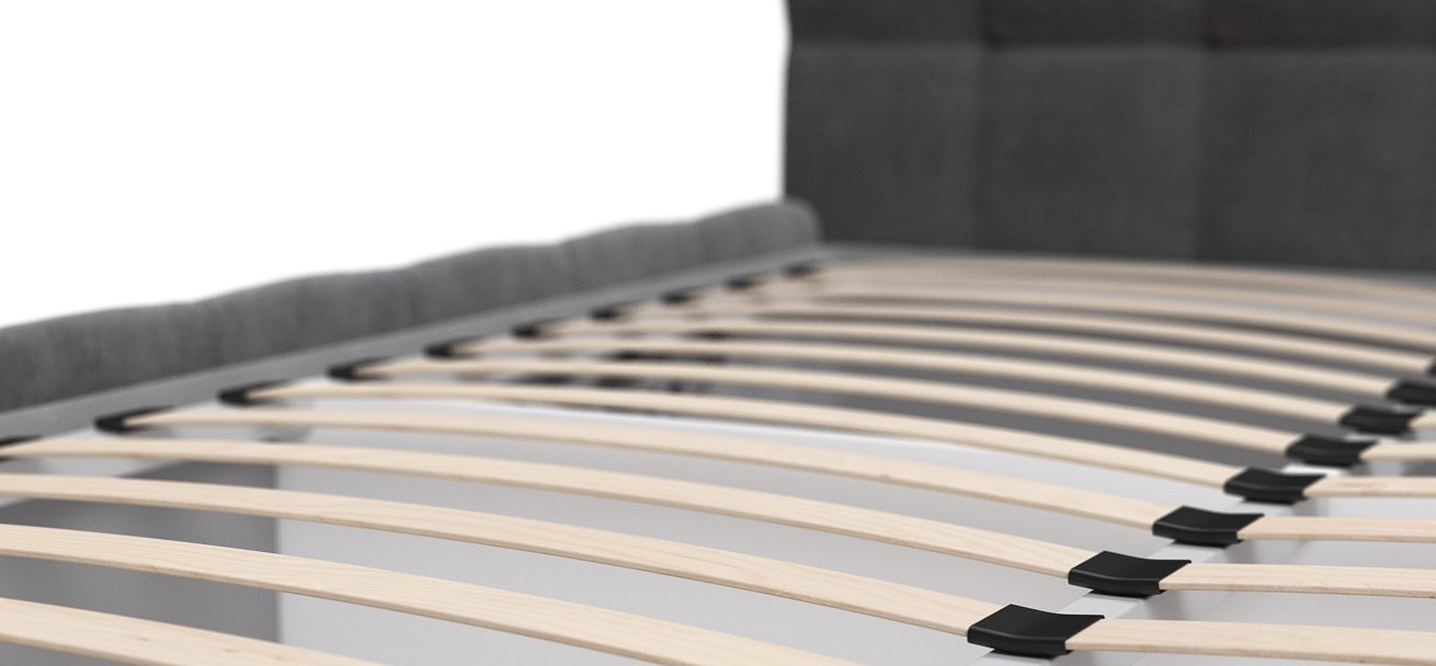 Кровать Босс 160*200 Про велюр Monolit серая