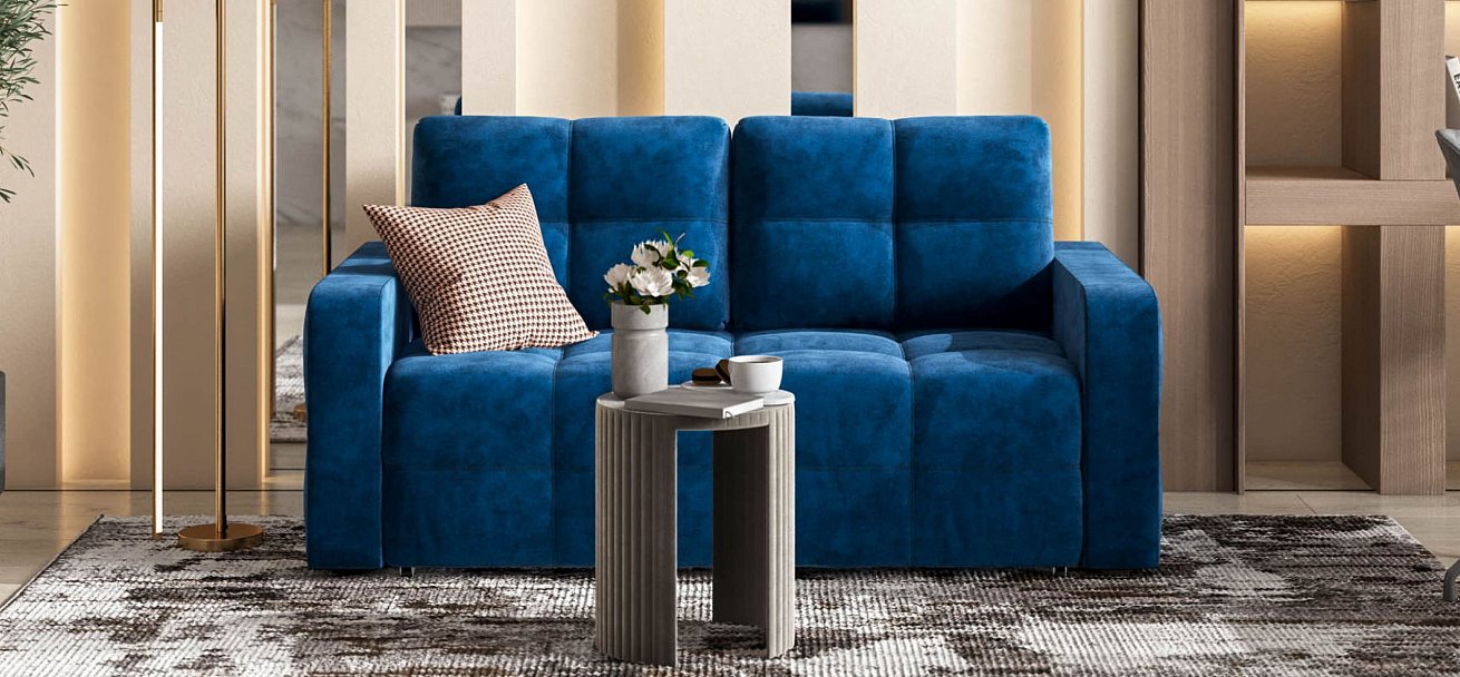Диван Dandy Compact велюр Monolit синий