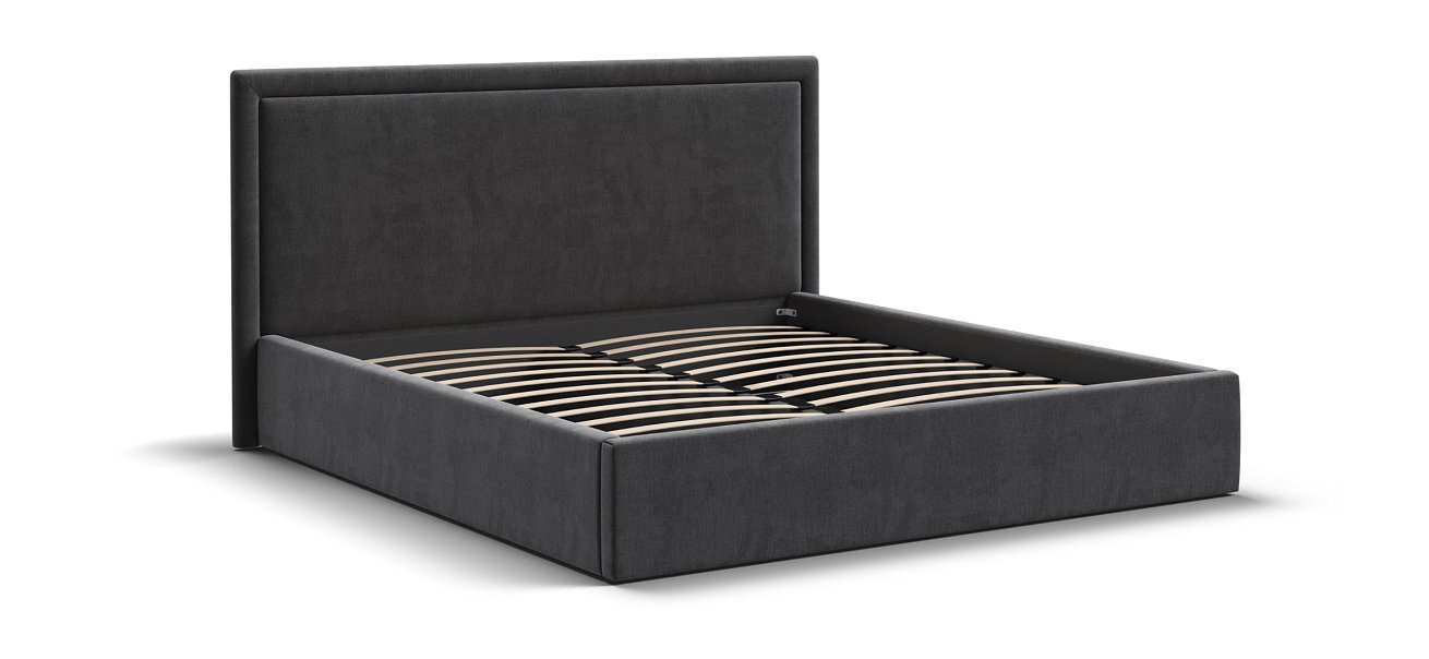 Кровать Фрея 160*200 без ПМ MONOLIT Серая