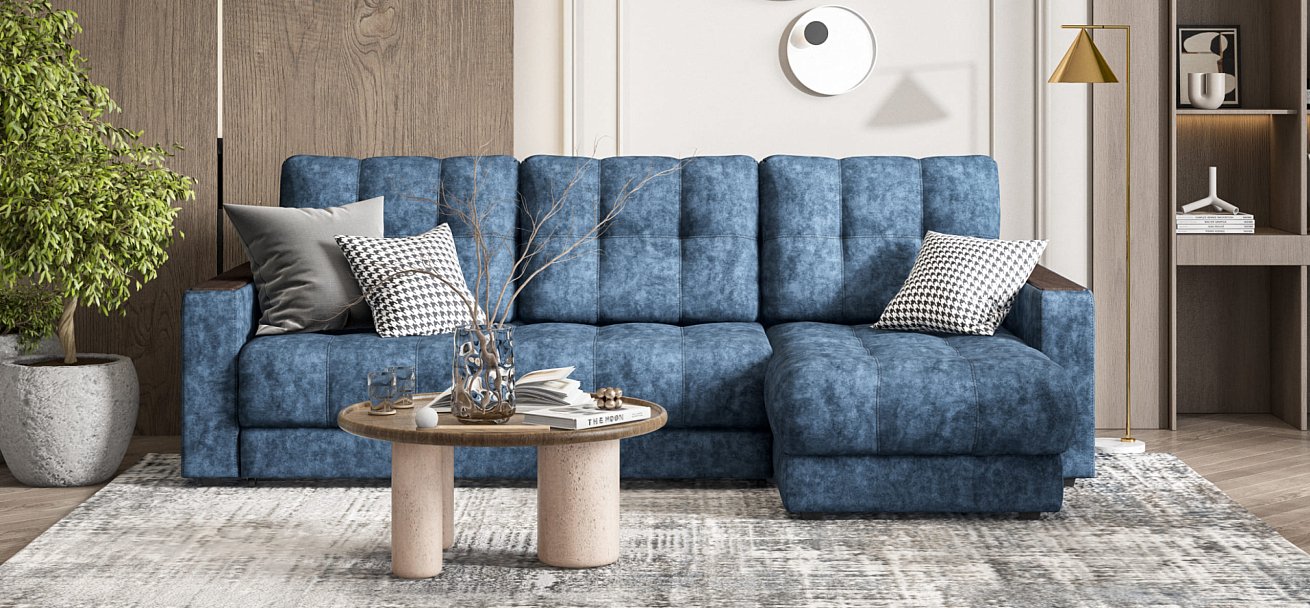 Угловой диван BOSS 3.0 Classic XL Велюр Royal топаз NEW