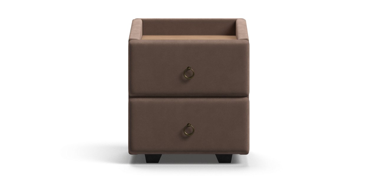 Тумба Босс Классик Велюр Монолит Мокко, Орех Селект