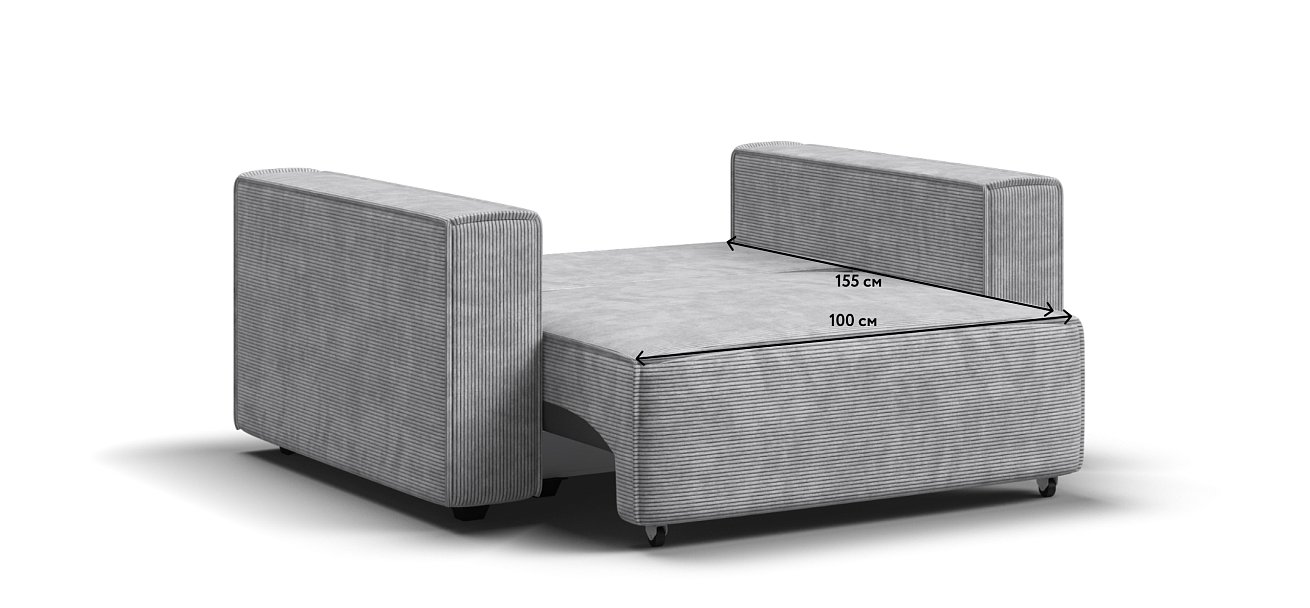 Кресло BOSS SOFT MODOOL Вельвет CORD серый