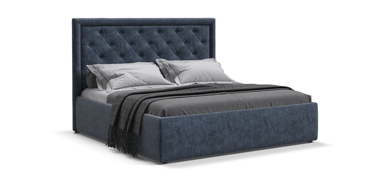 Кровать Босс Классик 180*200 Про велюр Royal топаз NEW