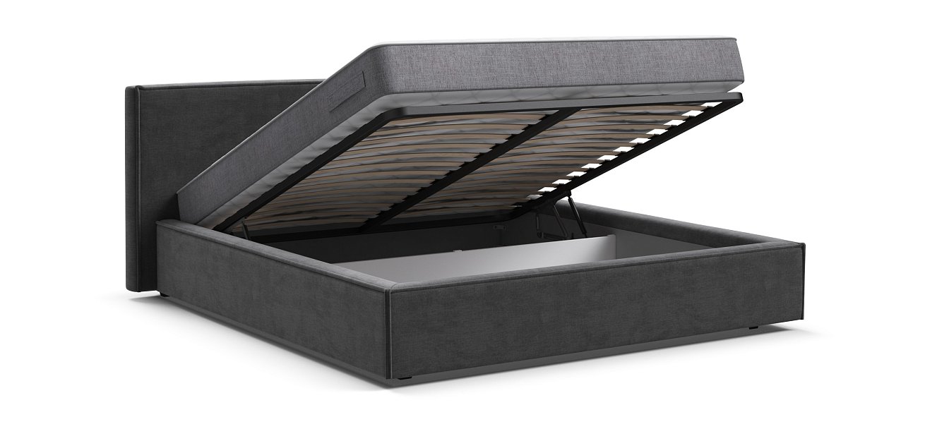 Кровать NORD Monolit серая