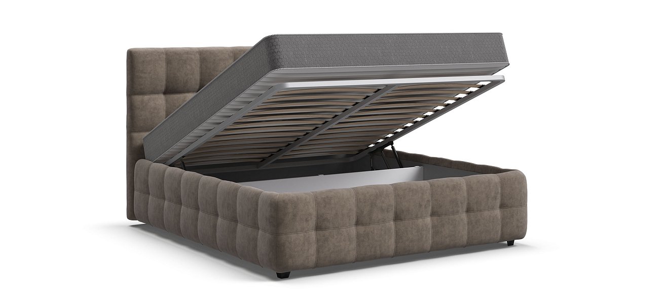 Кровать Босс 160*200 Про Велюр Royal тауп NEW