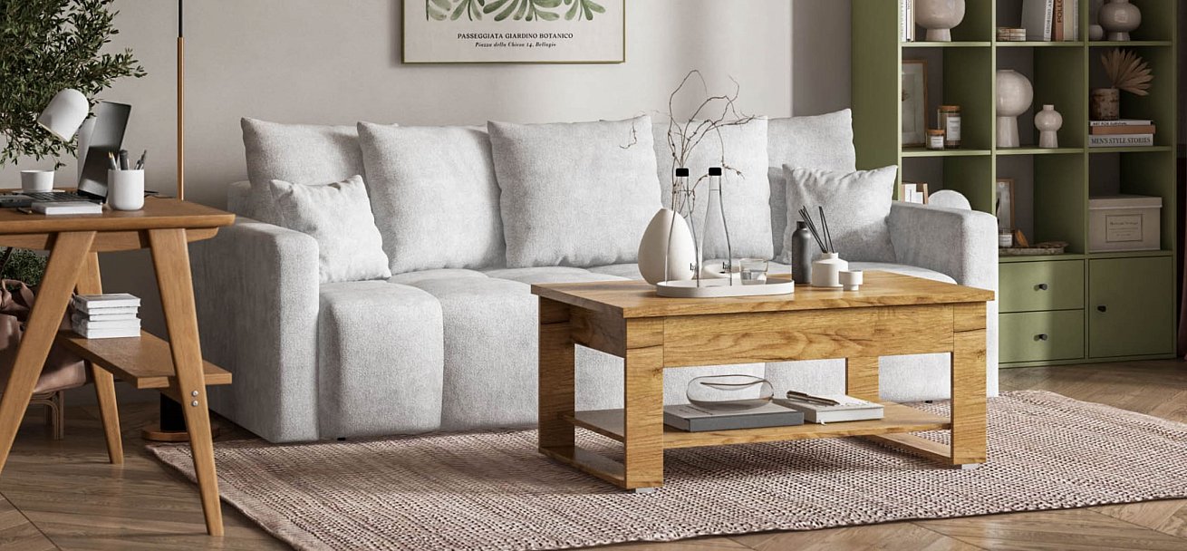 Диван BOSS TREND Шенилл CLOUD милк