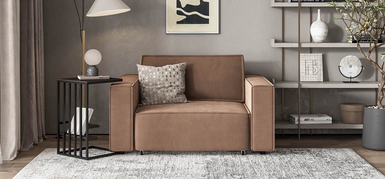 Кресло BOSS SOFT MODOOL велюр Monolit мокко