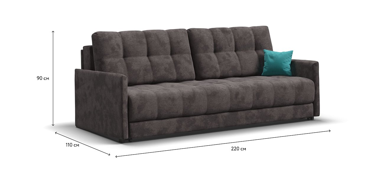 Диван BOSS 2.0 LOFT велюр Alkantara серый