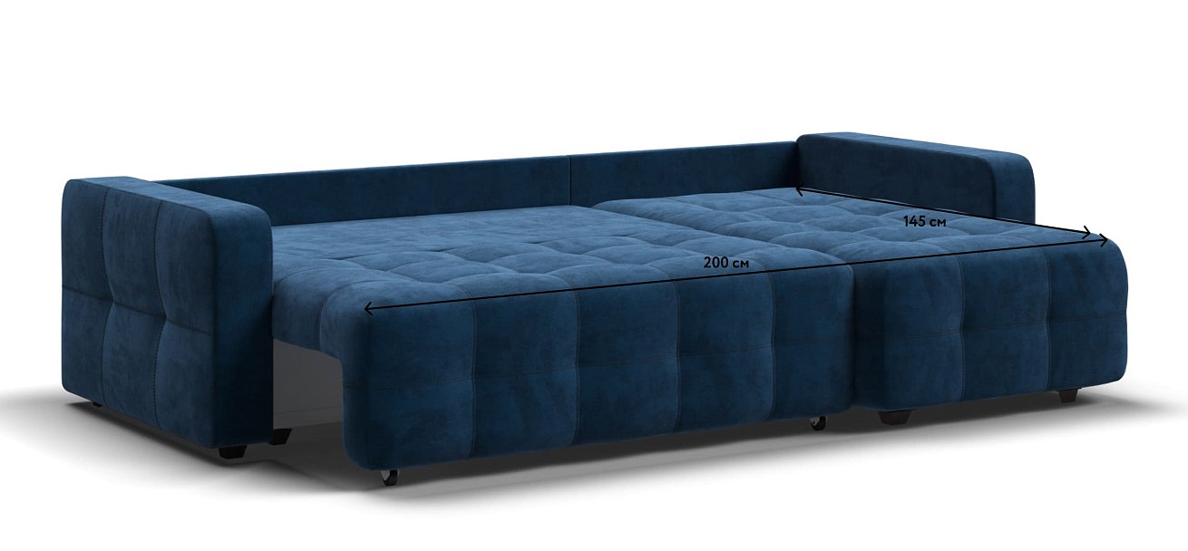 Угловой диван Dandy euro SE велюр Monolit синий