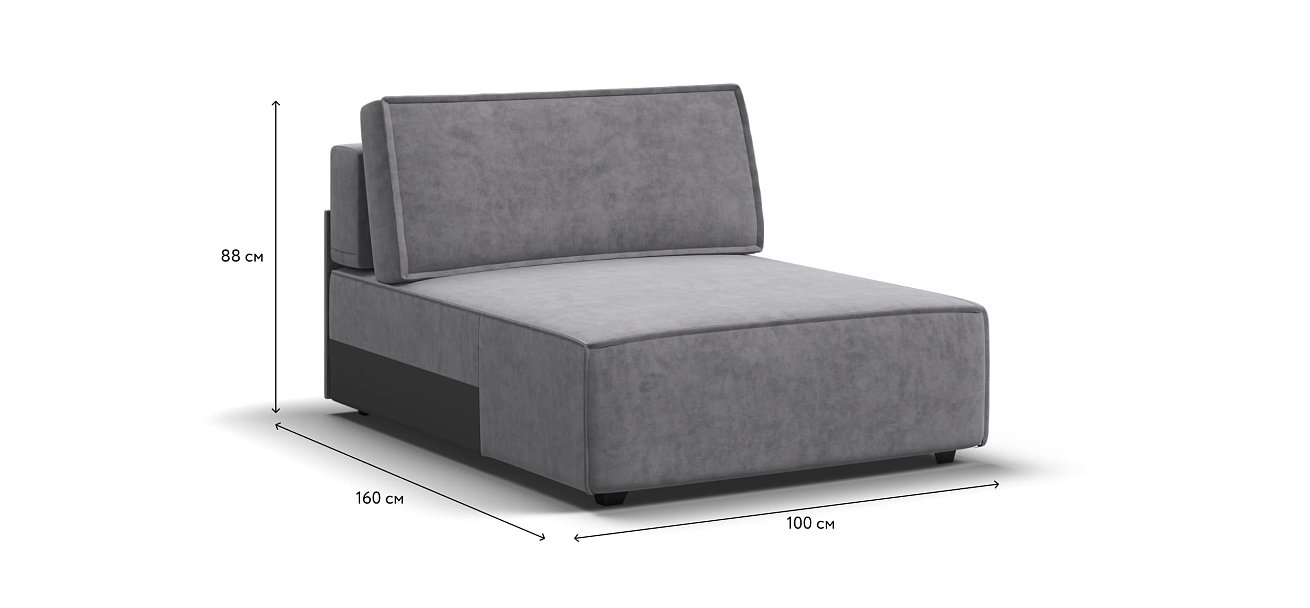 Оттоманка BOSS SOFT MODOOL Велюр Роял агат