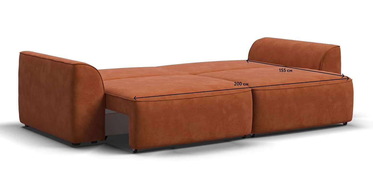 Диван KING SE велюр Alkantara оранж