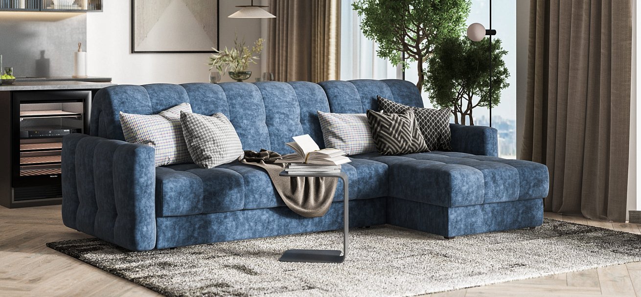 Угловой диван BOSS Sleep 160 Велюр Royal топаз NEW