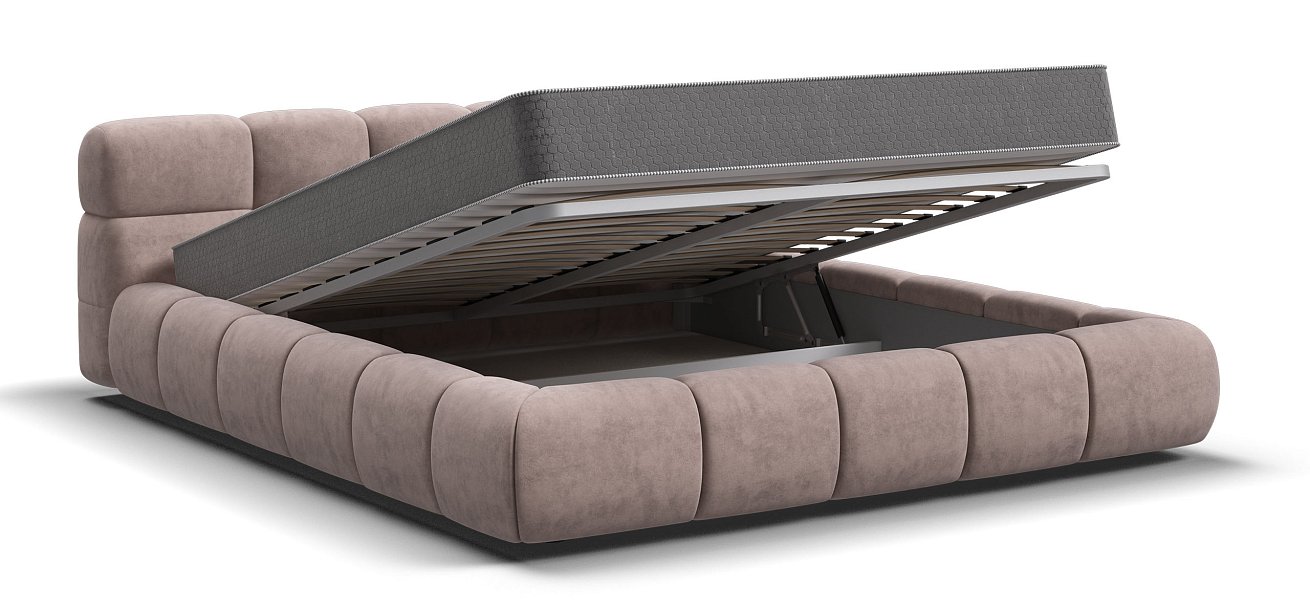 Кровать Босс Дрим 160*200 Про Велюр Royal пион NEW