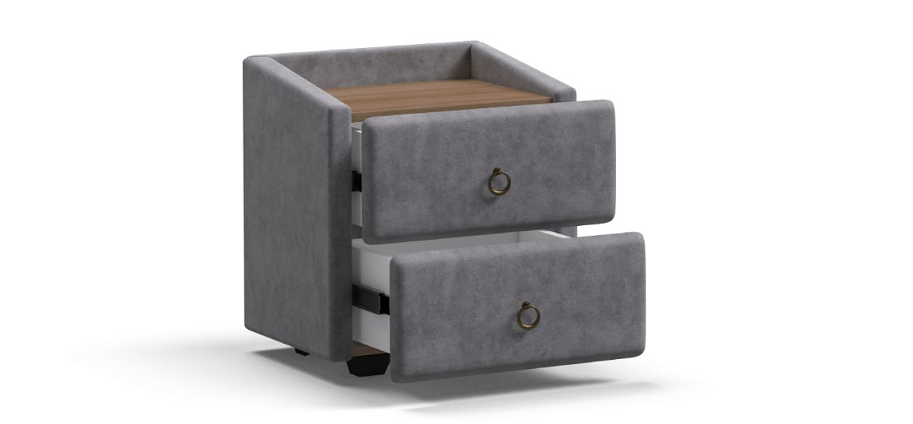 Тумба Босс Классик Велюр Роял агат, Орех Селект