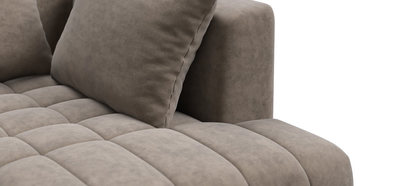 Диван Босс Твин прямой Велюр Роял тауп