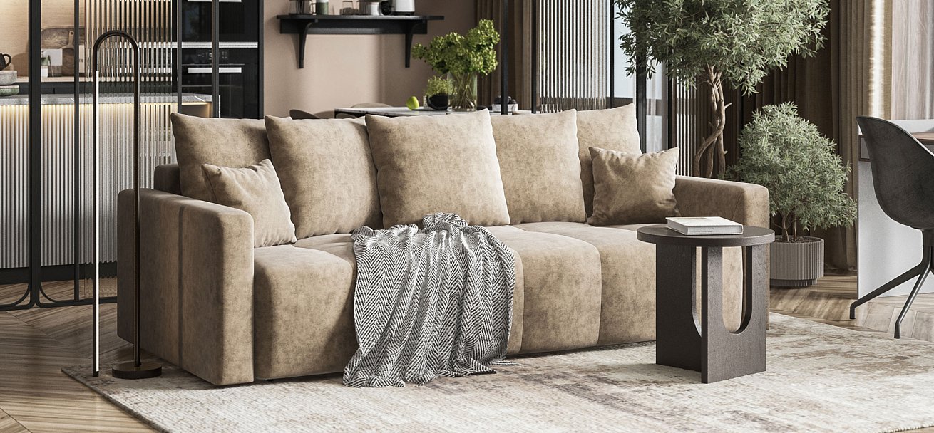 Диван BOSS TREND Велюр Роял тауп