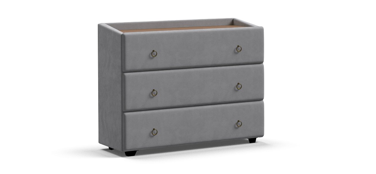 Комод BOSS Classic велюр MONOLIT Сталь, Орех Селект