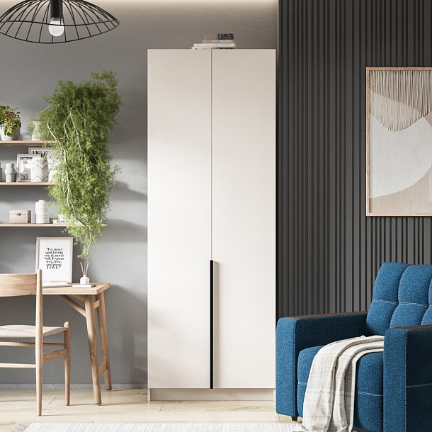 Рим 80 шкаф распашной 2Д Кашемир