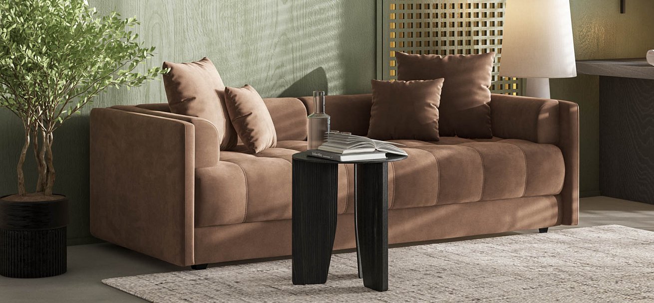 Тахта BOSS велюр Monolit мокко