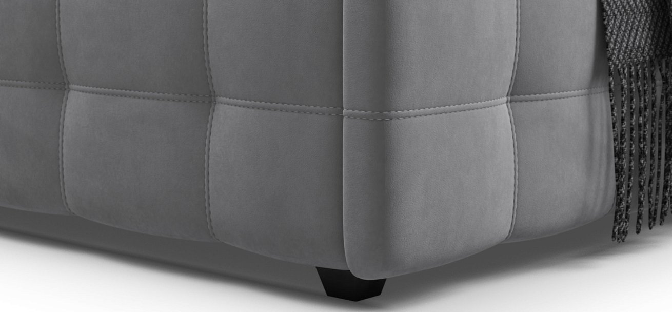 Кровать BOSS mini NEW велюр Monolit сталь