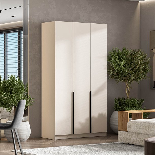 Босс Стандарт 120*220 шкаф распашной 3Д + ящики Кашемир