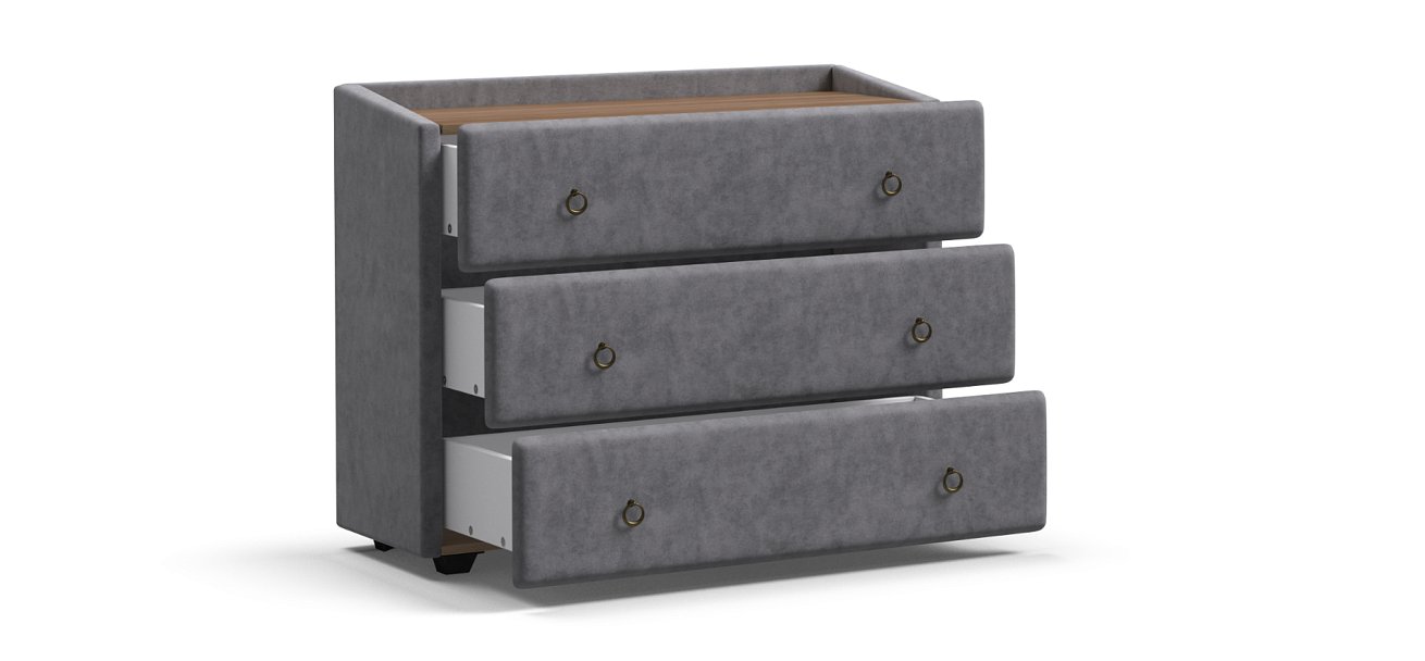 Комод BOSS Classic Велюр Роял агат, Орех Селект