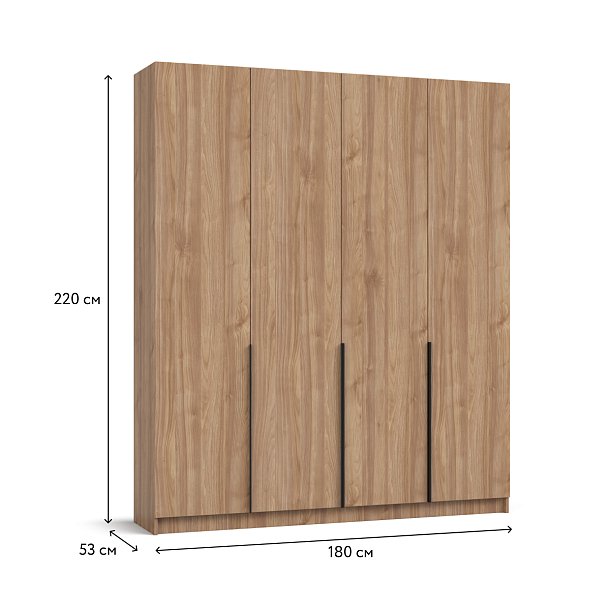 Рим 180 шкаф распашной 4Д Орех Селект
