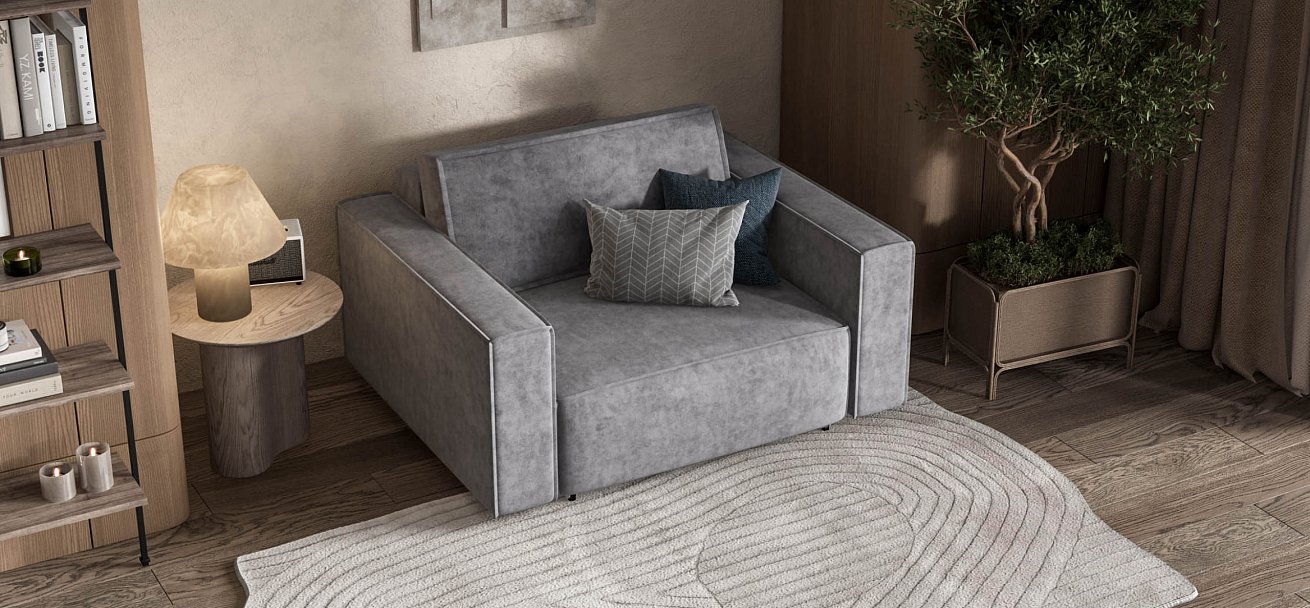 Кресло BOSS SOFT MODOOL Велюр Роял агат