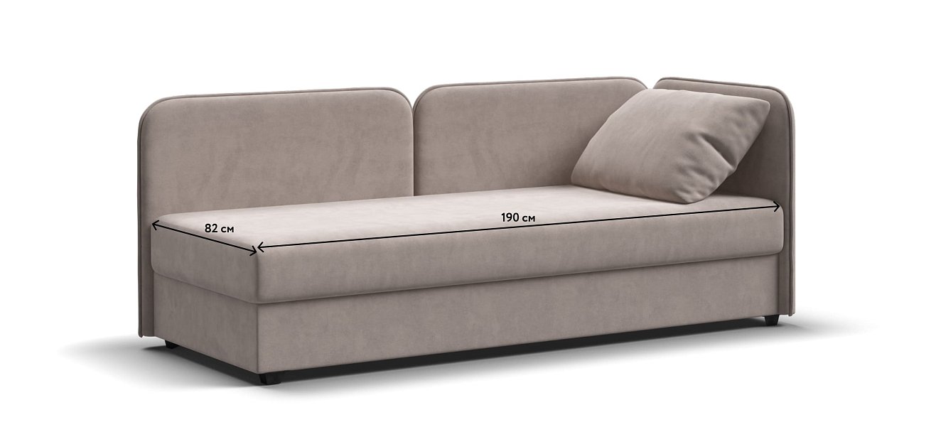 Тахта Ирис велюр Monolit латте