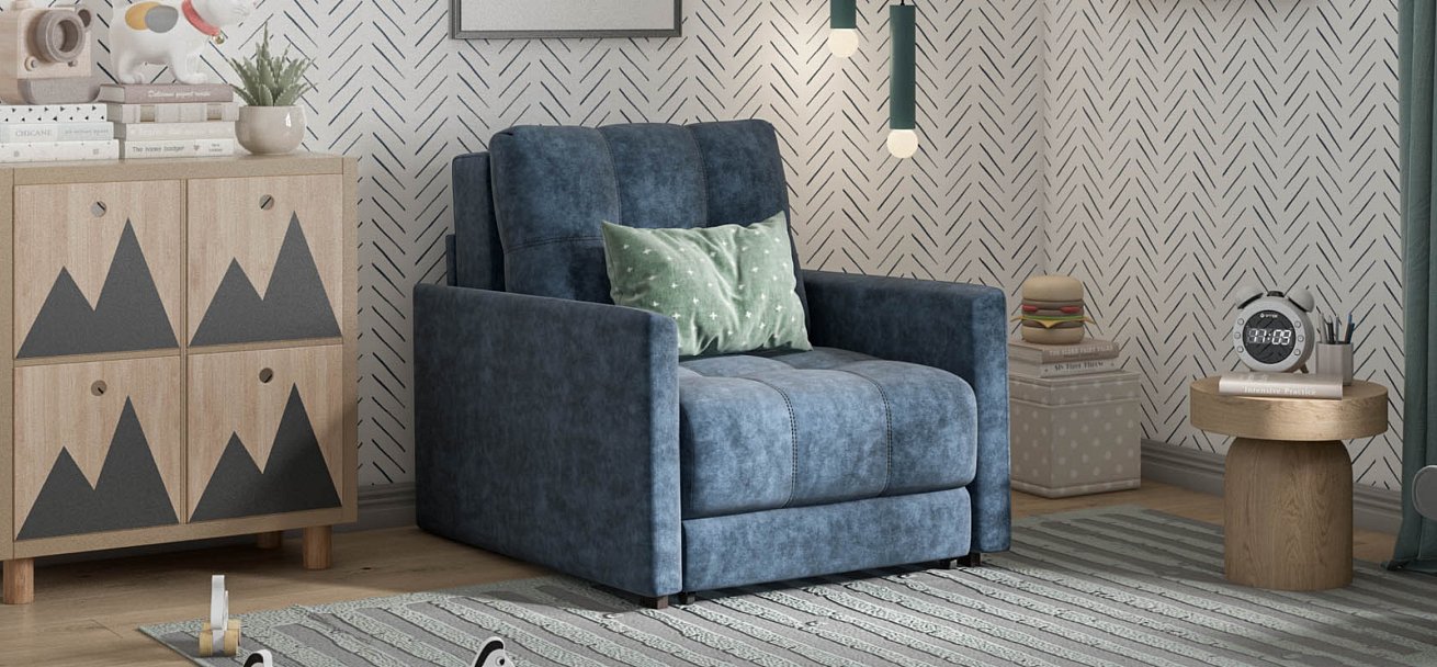 Кресло-кровать BOSS LOFT Велюр Royal топаз