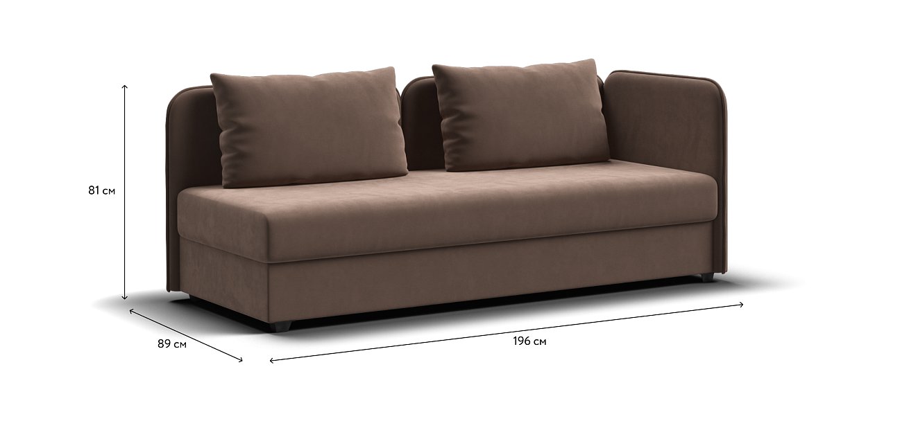 Тахта Ирис велюр Monolit мокко