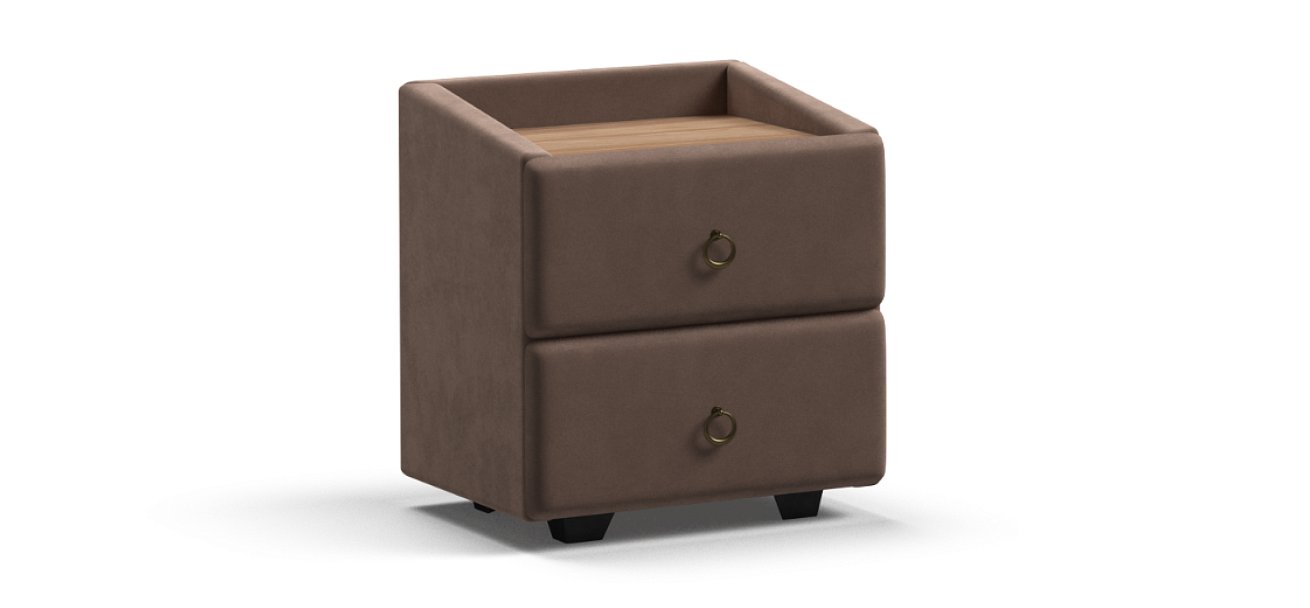 Тумба Босс Классик Велюр Монолит Мокко, Орех Селект