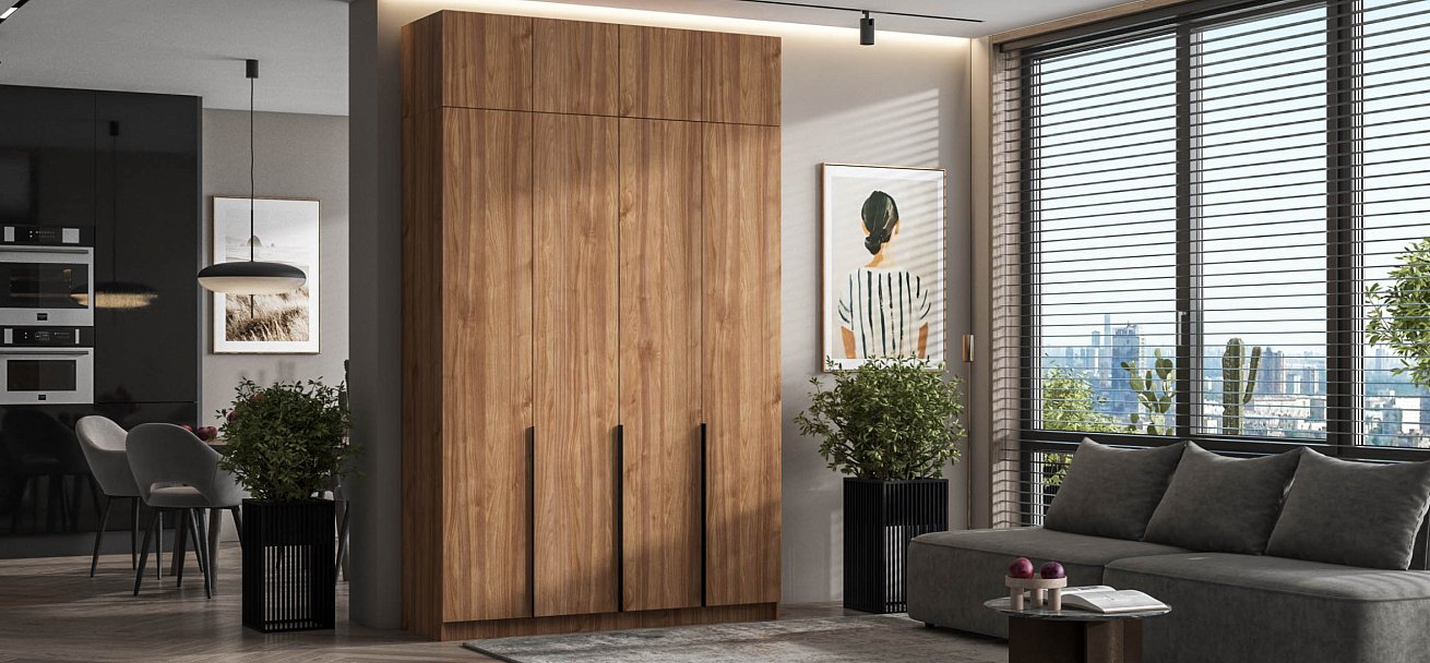 Антресоль 160 4Д Орех Селект