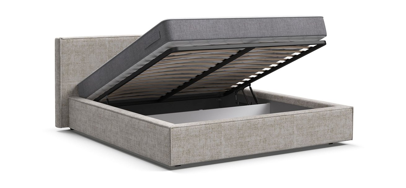 Кровать NORD Шенилл IQ Кварц