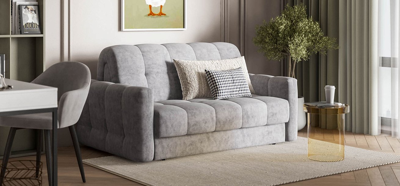 Диван BOSS Sleep 140 Велюр Роял агат