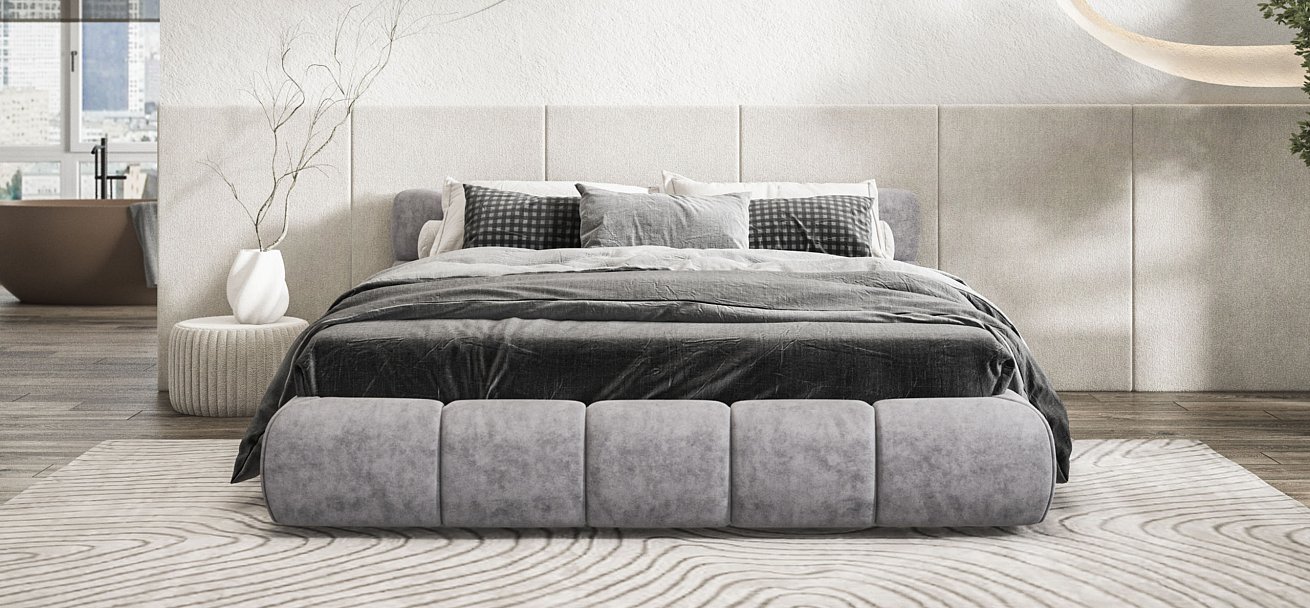 Кровать Босс Дрим 180*200 Про Велюр Роял агат