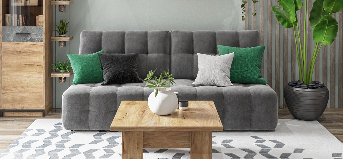 Диван BOSS 2.0 MINI велюр Monolit серый