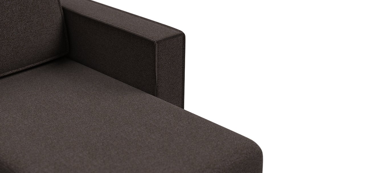 Угловой диван Норд лайт рогожка Malmo шоколад